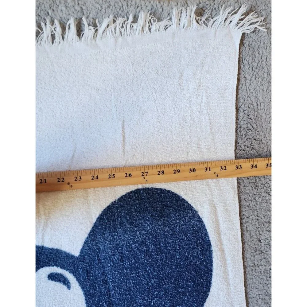 Vtg 70s/80s MICKEY MOUSE Retro Beach/Bath Towel Fringe Edge 55